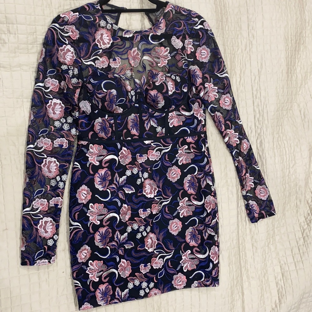 Nasty Gal Flowered Dress